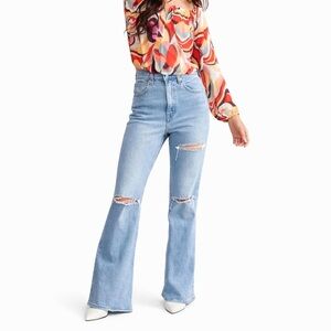 Levi’s 27x31 70s High Flare Womens Jeans Big E Bell 0151 Bottoms Hippie Wide Leg